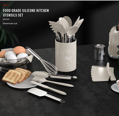 Heat Resistant Kitchen Silicone Kitchen Utensil Sets Dishwasher Friendly